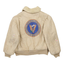  12 Years. Moschino Graphic Sheepskin Jacket - Medium Beige Cotton Blend