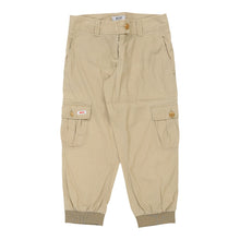  14 Years Cheap & Chic Moschino Cargo Trousers - 28W 20L Beige Cotton Blend