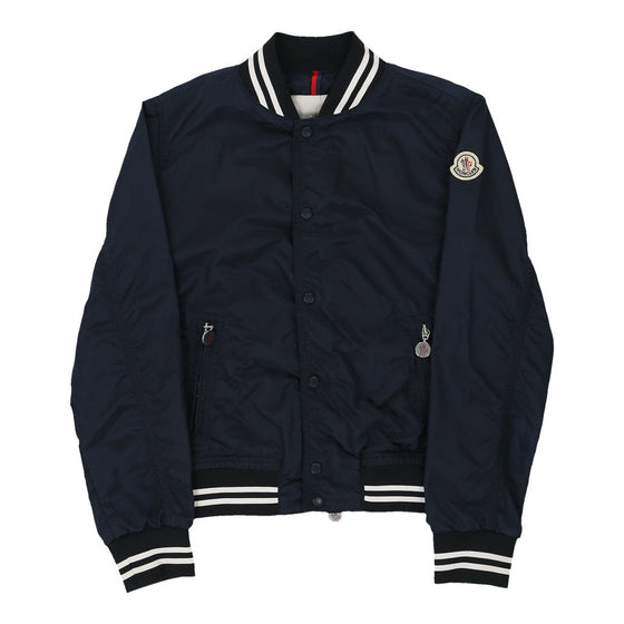 12 Years Moncler Bomber Jacket - Medium Blue Polyamide