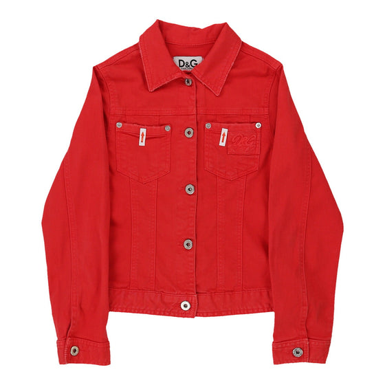 12 Years Dolce & Gabbana Denim Jacket - Medium Red Cotton