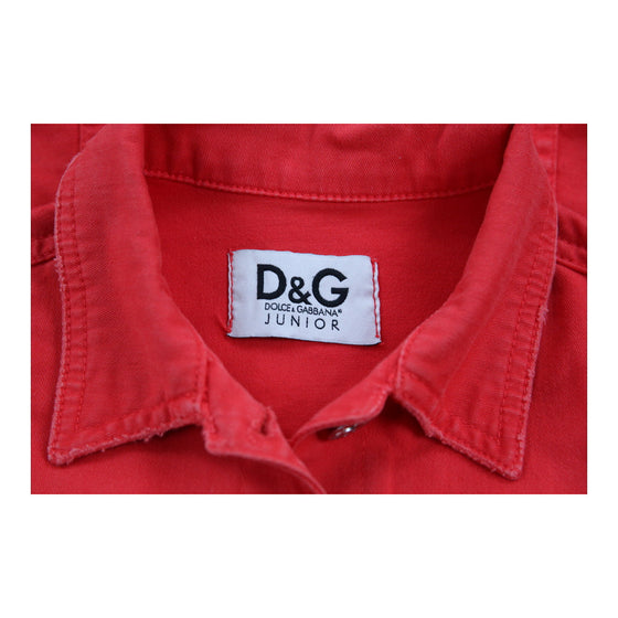 12 Years Dolce & Gabbana Denim Jacket - Medium Red Cotton