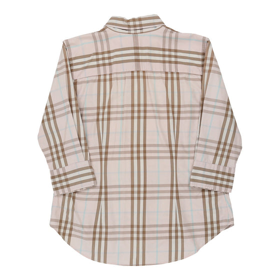 12 Years Burberry London Novacheck Shirt - Medium Beige Cotton