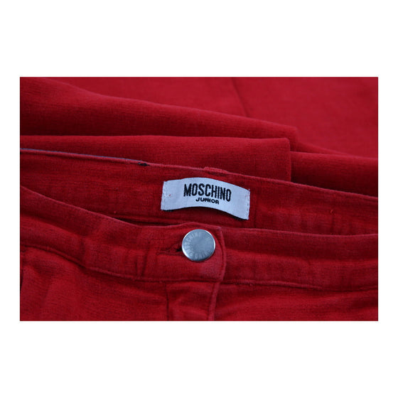 13-15 Years Moschino Jeans - 28W 27L Red Cotton