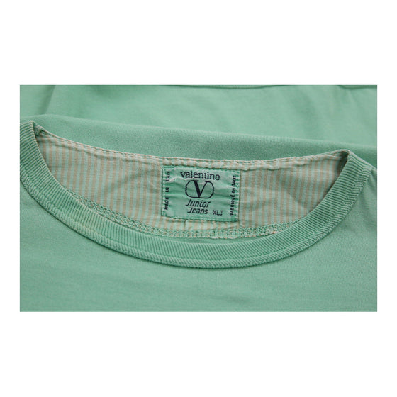 16 Years Valentino Spellout T-Shirt - XL Green Cotton