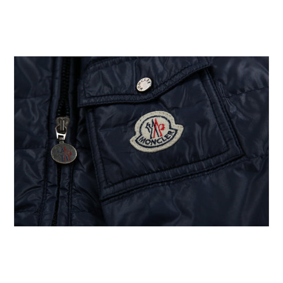 10 - 12 Years Moncler Coat - Medium Blue Polyester