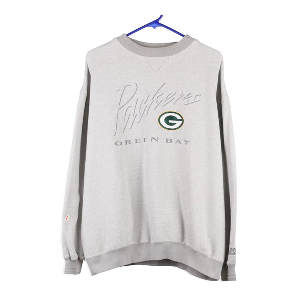 Green Bay Packers Lee NFL Sweatshirt - Medium Grey Cotton Blend – Cerqular