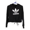 Vintage black Bootleg Adidas Hoodie - womens x-small