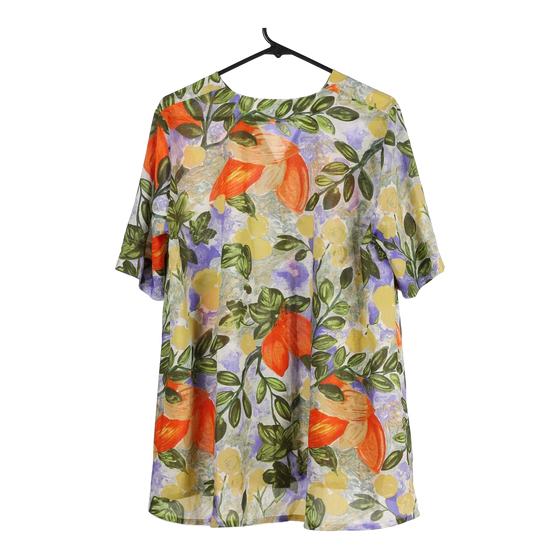 Vintage multicoloured Bazaar Short Sleeve Shirt - womens small