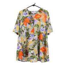  Vintage multicoloured Bazaar Short Sleeve Shirt - womens small