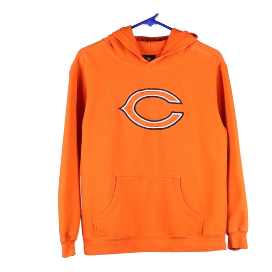 Chicago Bears NFL Men's Sz Large Orange￼ Hoodie Hooded Sweatshirt Vintage