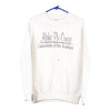 Vintage white Gildan Sweatshirt - mens medium