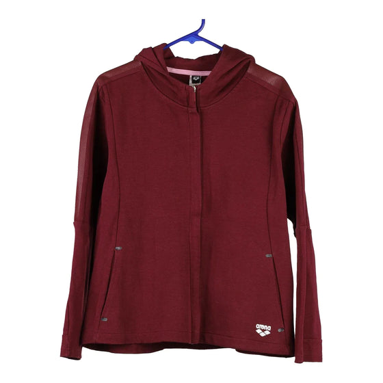 Vintage burgundy Arena Zip Up - womens large