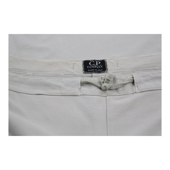 C.P. Company Trousers - 36W UK 16 Cream Cotton Blend