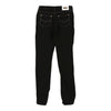 Versace Jeans Couture Contrast Stitch Trousers - 31W UK 10 Black Cotton Blend