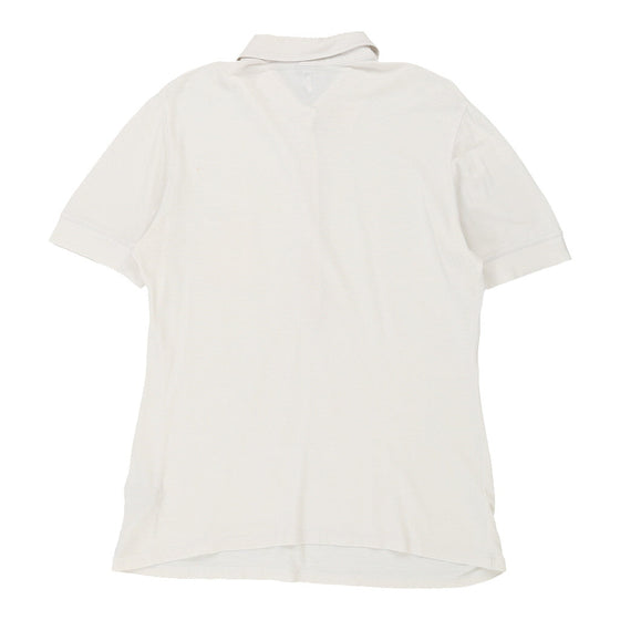 Armani Jeans Polo Shirt - XL White Viscose Blend