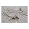 Napapijri Sheer Long Sleeve Polo Shirt - XL Beige Cotton Blend