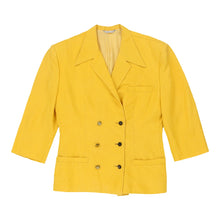  Gianni Versace Blazer - Small Yellow Linen