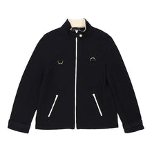  Luisa Spagnoli Zip Up - Small Navy Virgin Wool