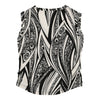 Just Cavalli V-neck Vest - XL Black & White Nylon