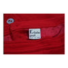 Krizia Midi Pencil Skirt - 32W UK 12 Red Wool