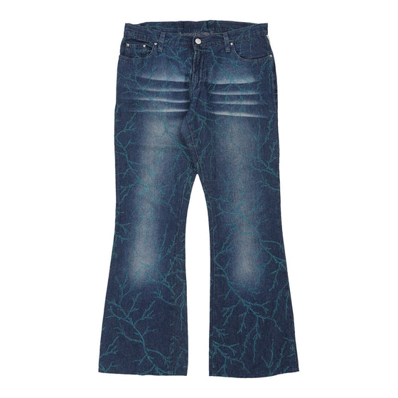 Versace Jeans Couture Flared Jeans - 32W UK 10 Blue Cotton