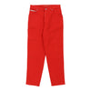 Krizia Trousers - 29W UK 10 Red Cotton