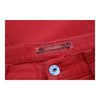 Krizia Trousers - 29W UK 10 Red Cotton