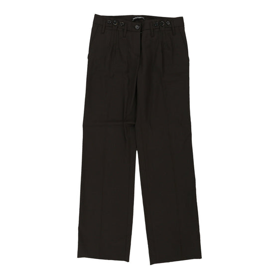 Dolce & Gabbana Trousers - 30W UK 8 Brown Wool Blend