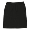 Armani Jeans Mini Skirt - 28W UK 8 Black Wool Blend