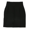 Oliver By Valentino Mini Skirt - 26W UK 6 Black Linen