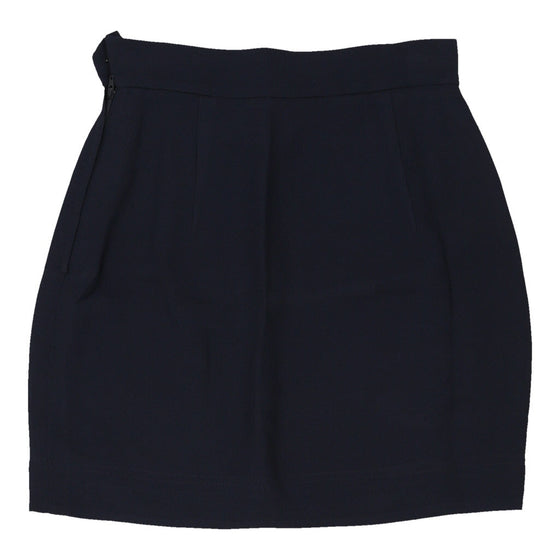 Cheap & Chic Moschino Mini Skirt - 26W UK 6 Navy Viscose Blend