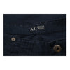 Armani Jeans Trousers - 33W UK 14 Blue Cotton