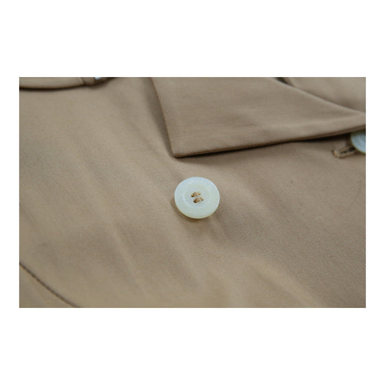 Versace V2 Classic Trench Coat - Small Beige Cotton Blend