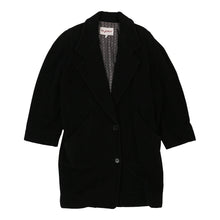  Byblos Overcoat - XL Black Wool Blend