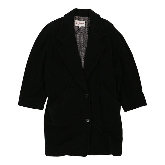 Byblos Overcoat - XL Black Wool Blend