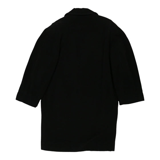 Byblos Overcoat - XL Black Wool Blend