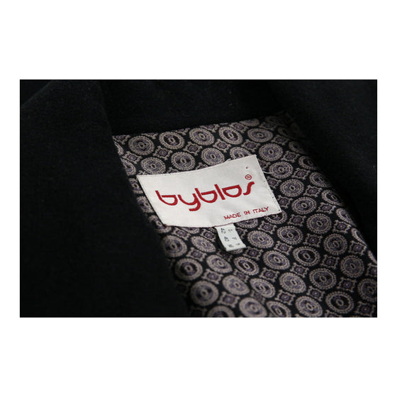 Byblos Overcoat - XL Black Wool Blend