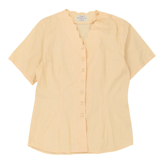 Benetton Blouse - Large Yellow Cotton