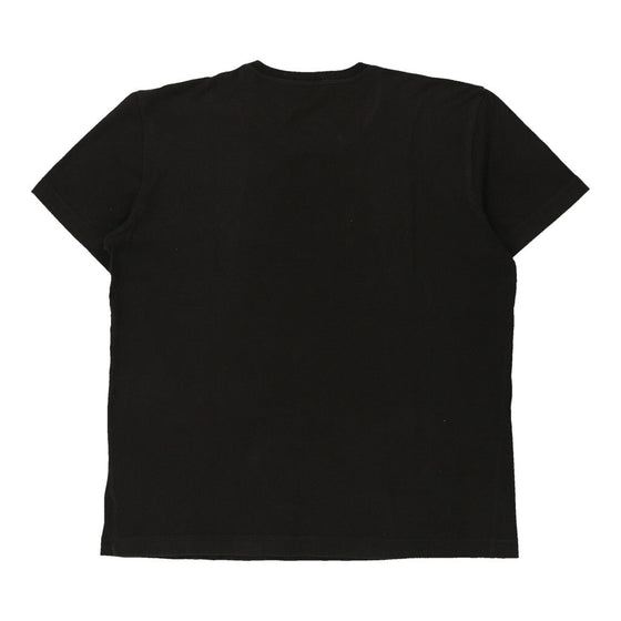 Armani Jeans Graphic T-Shirt - Large Black Cotton