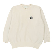  Iceberg Jc De Castelbajac Embroidered Jumper - Large Cream Wool