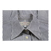 Armani Jeans Striped Shirt - Large Grey Cotton