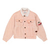 Age 8 Valentino Denim Jacket - Small Pink Cotton