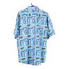 Vintage blue Tropical Bros Short Sleeve Shirt - mens x-large