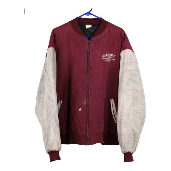 Vintageburgundy Swift Nemesis Varsity Jacket - mens xx-large