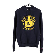  Vintagenavy College of New Jersey Football Champion Hoodie - mens small