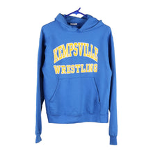  Kempsville Wrestling Champion Hoodie - Small Blue Cotton Blend - Thrifted.com