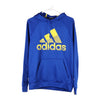 Vintage blue Adidas Hoodie - mens x-small