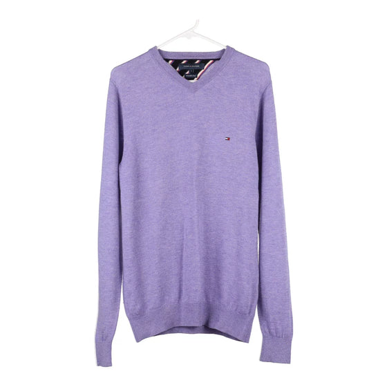 Vintage purple Tommy Hilfiger Jumper - mens small