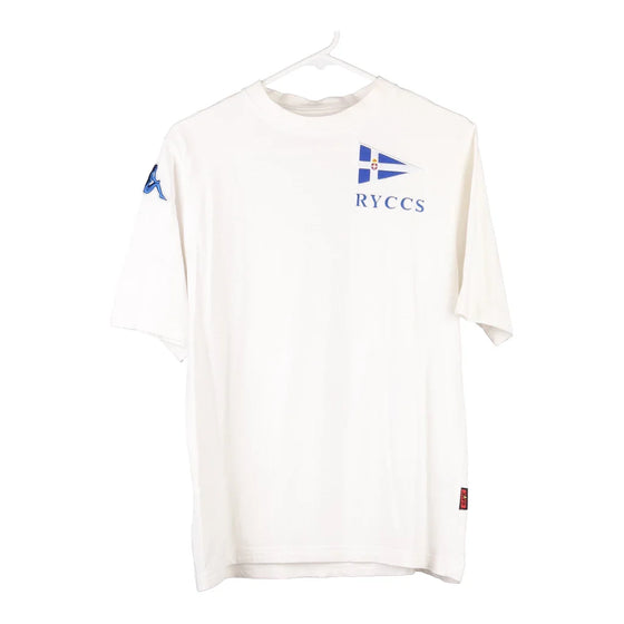 Vintage white RYCCS Kappa T-Shirt - mens medium