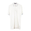 Vintage white Gas Polo Shirt - mens medium